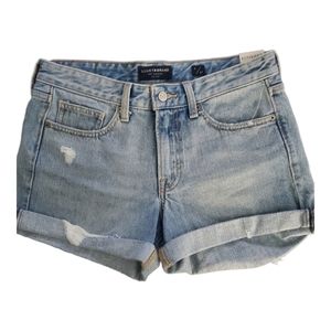 Lucky Brand Denim Frayed Boyfriend Short Size 4